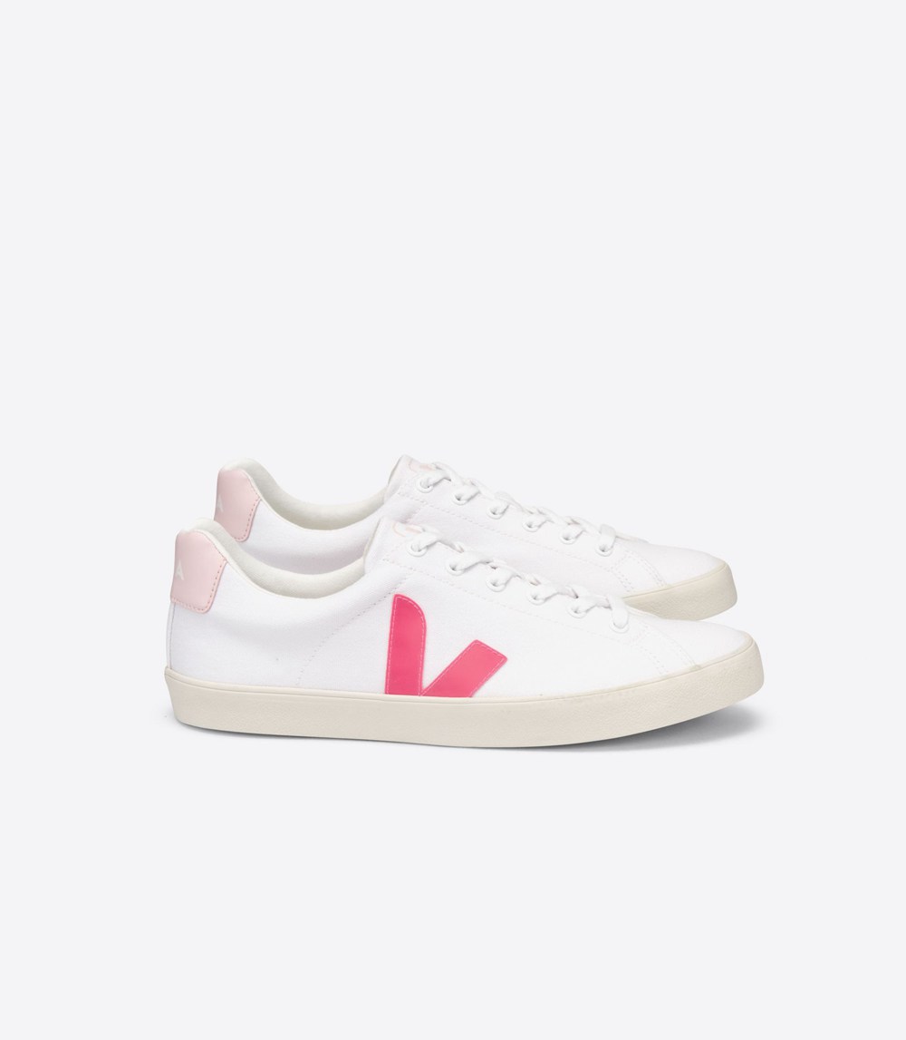 Veja Trainers Womens White - Esplar Se Canvas - KCOF-47095